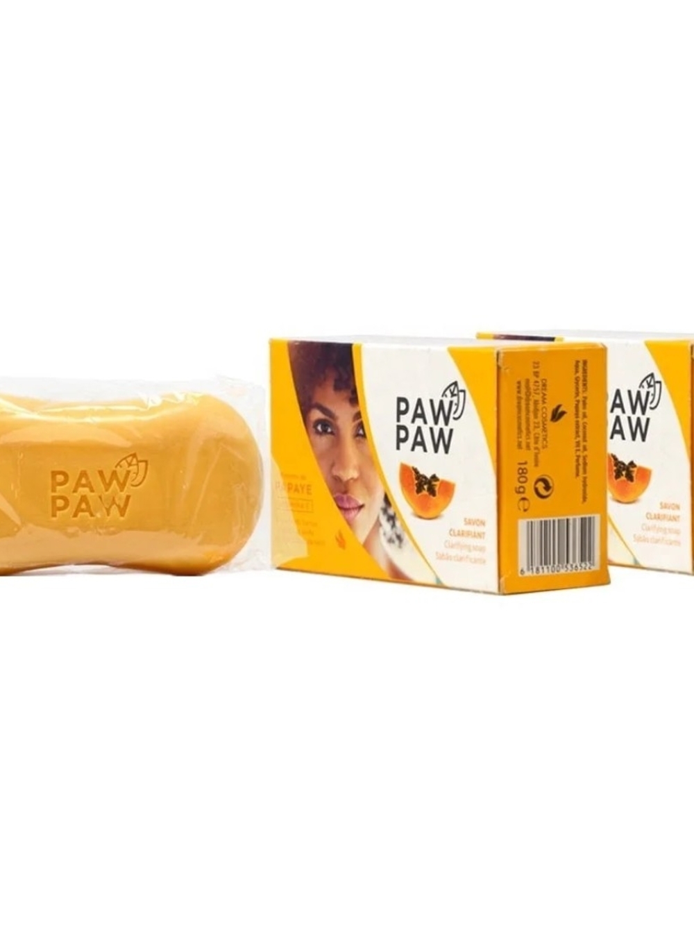 Papaya Clarifying Soap Bar - Yellow